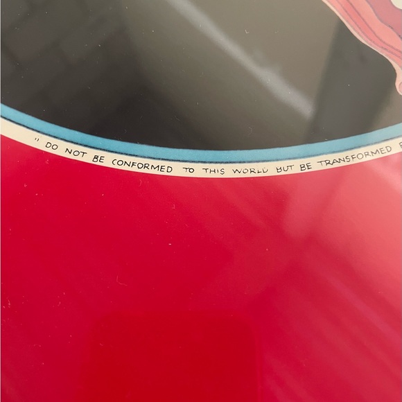 Vtg. 74' Matryoshka Portrait on a Red Background Lithograph by John Luke Eastman - Picture 5 of 10